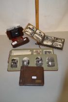 Group of various vintage photograph albums mainly family shots together with a cased Balda camera