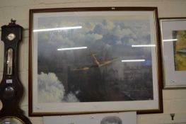 Gerald Coulson Evening Flight, coloured print