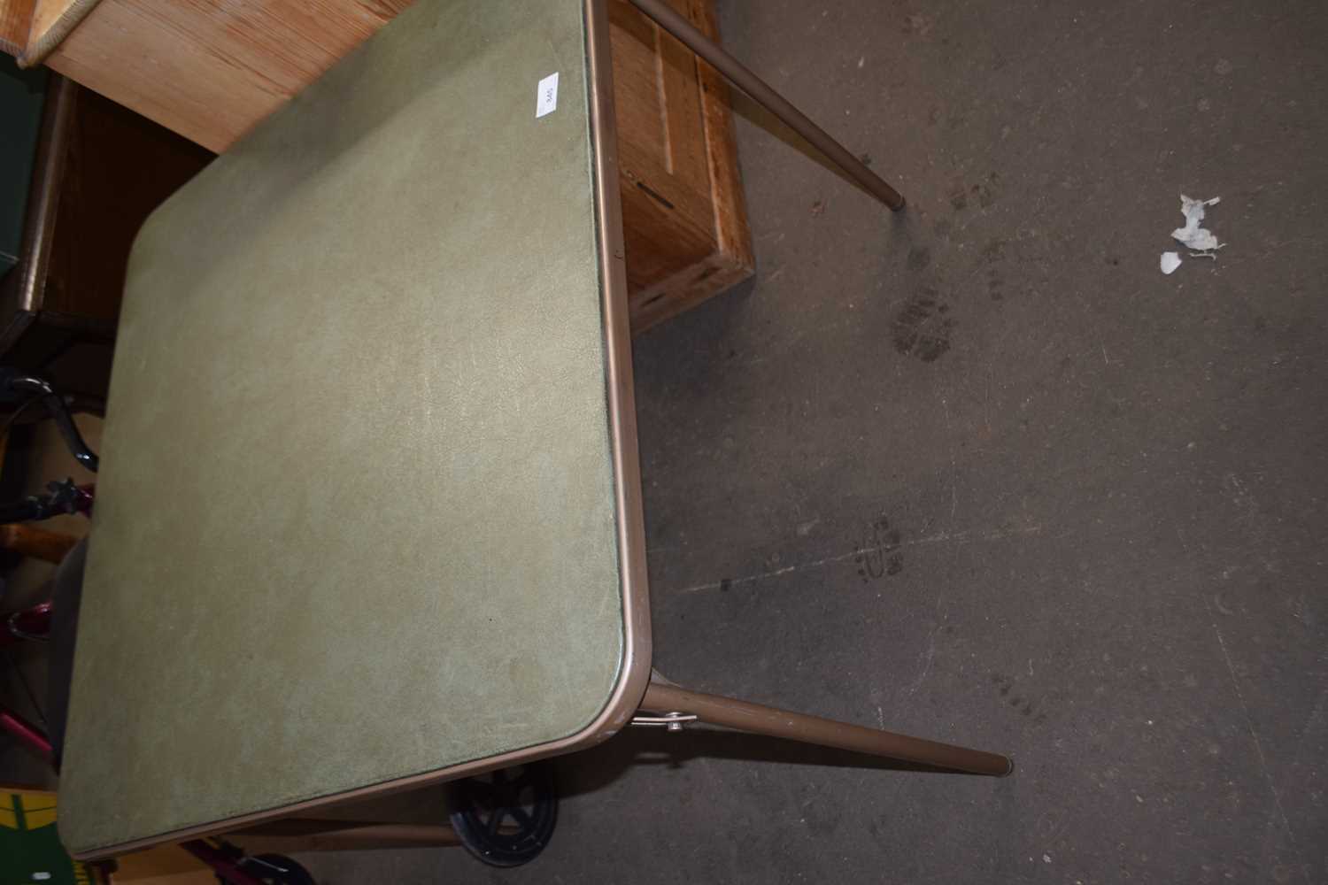 Folding metal framed table