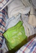 Bag of various assorted bed linen etc