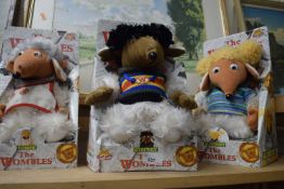 Four soft toy models of The Wombles