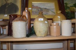 Quantity of assorted stone ware bottles and jars