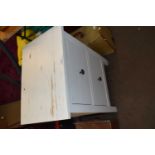 White painted bedside cabinet