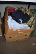 Quantity of assorted army surplus and other clothing