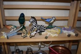 Quantity of assorted ceramics and glass figurines