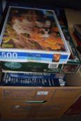 Quantity of assorted jigsaw puzzles