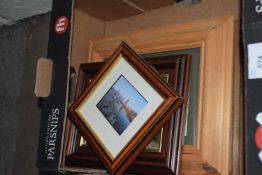 Quantity of framed prints and picture frames