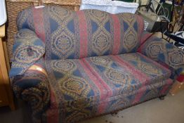 Edwardian sofa on ball and claw feet