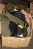 Quantity of assorted army surplus clothing
