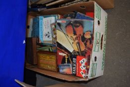 One box of various assorted games