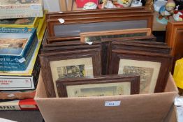 Quantity of framed prints and photographs