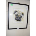 Jo McGrath study of a pug