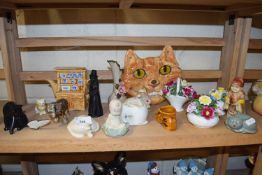 Mixed Lot: Assorted cat and other figurines