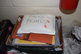 Quantity of art reference books and some picture frames