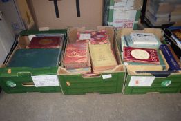 Three boxes of assorted books, mainly fiction