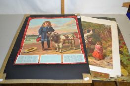 A folder of various chromolithograph and various other unframed prints