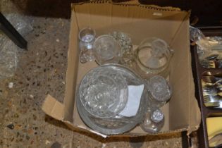One box of various mixed glass wares