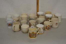 Collection of various royalty mugs