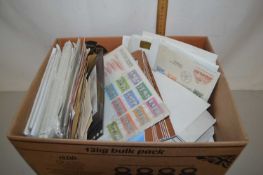 Large box of various, mainly British, first day covers and other assorted stamps