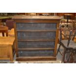 Early 20th Century mahogany open front bookcase cabinet