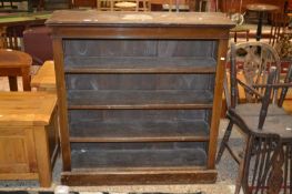 Early 20th Century mahogany open front bookcase cabinet