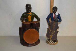 Two modern band figures