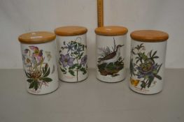 Group of four Portmeirion storage jars