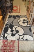Modern floral rug