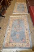 Pair of Chinese washed wool carpets 152 x 91cm