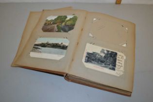 An album of various topographical postcards