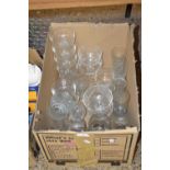 One box of various household glass