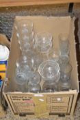 One box of various household glass