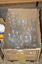 One box of various household glass