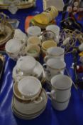 Mixed Lot: Various assorted royalty mugs, Carlton ware dishes and other items