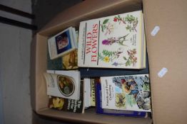 Assorted books to include wild flowers and other assorted reference