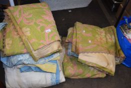 Quantity of assorted curtains