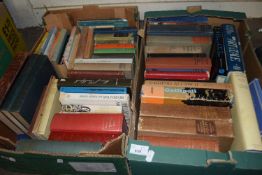 Two boxes of books to include fiction, history, arts reference and others