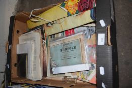 Assorted ephemera, books and other items