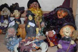 Quantity of witch figurines and others similar