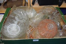 Quantity of assorted glass ware