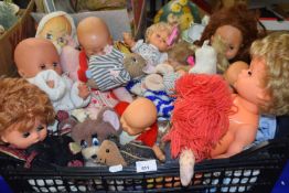 Quantity of assorted dolls and soft toys