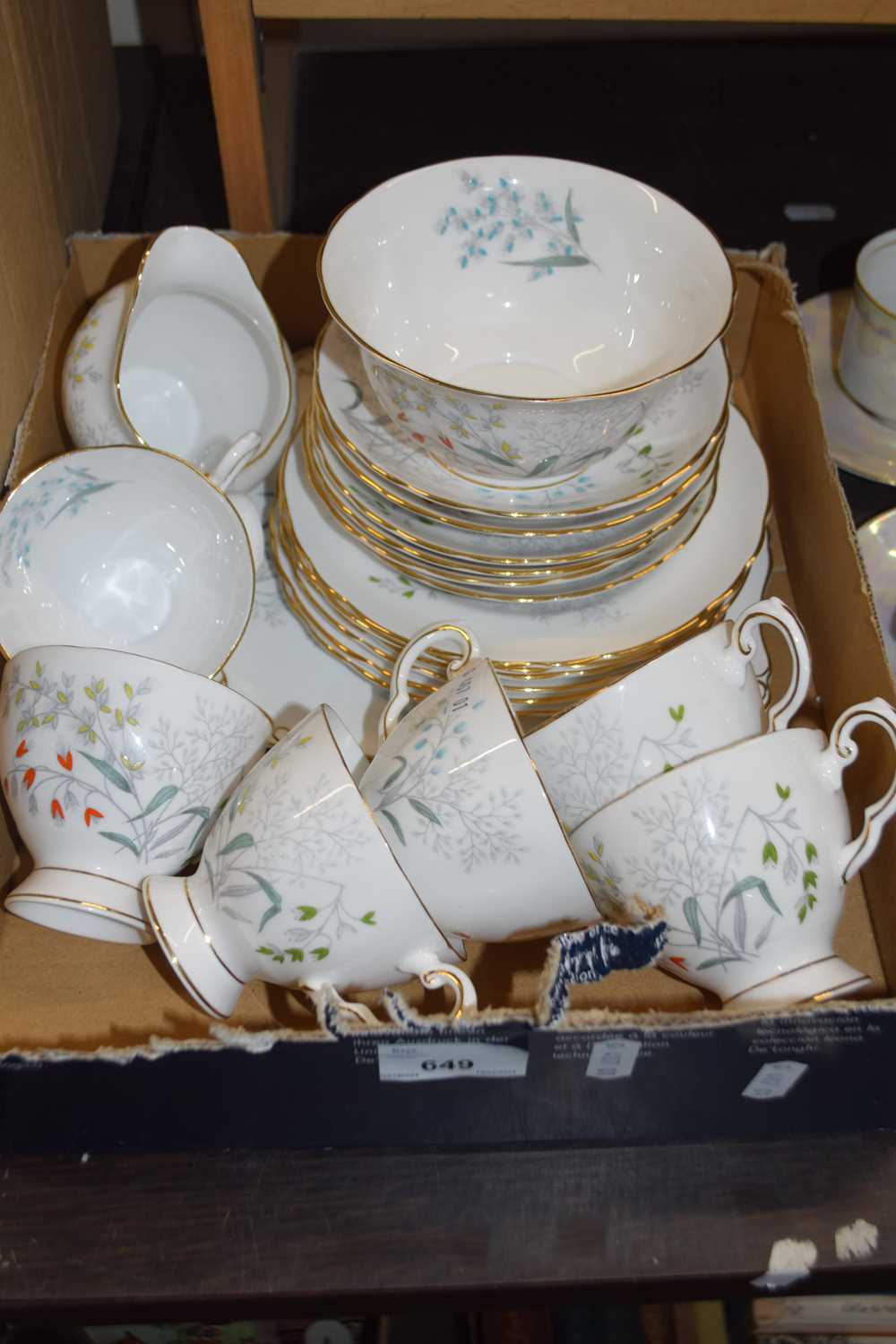 Quantity of Tuscan woodside floral decorated tea wares
