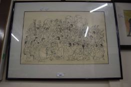 The Orchestra Cartoon Edition 14 out of 200, signed Jeremy, framed and glazed