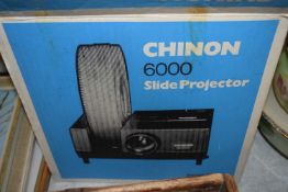 Chinon 6000 slide projector, boxed