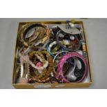 Box of various assorted costume jewellery