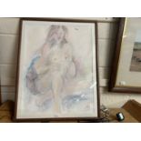 Josephine Stofer-Ball study of a seated female nude