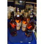 Mixed Lot: Ten various bottles of Whisky and spirits to include Glengorse, Whyte & Mackay, Johnnie