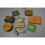 Collection of various tobacco tins