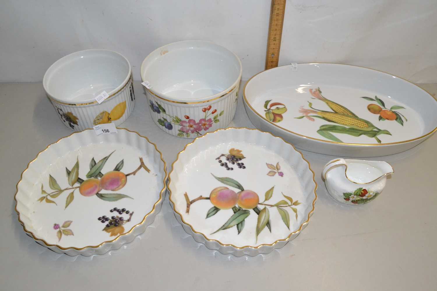 Mixed Lot: Various Royal Worcester Evesham pattern serving dishes and other items - Image 2 of 2