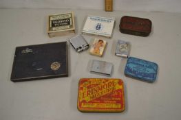 Mixed Lot: Various cigarette tins, cigarette packets etc